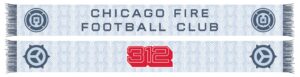 Chicago Fire Jersey Hook Graphic Scarf - Fan Winter Accessory