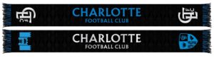 Charlotte FC Jersey Hook Graphic Scarf - Soccer Fan Winter Accessory