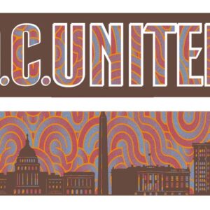 DC United Jersey Hook Graphic Scarf - Soccer Fan Winter Accessory