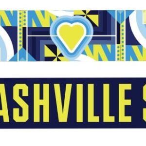 Nashville SC Jersey Hook Graphic Scarf - Soccer Fan Winter Accessory