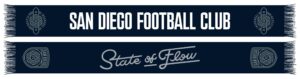 San Diego FC Jersey Hook Graphic Scarf - Soccer Fan Winter Accessory