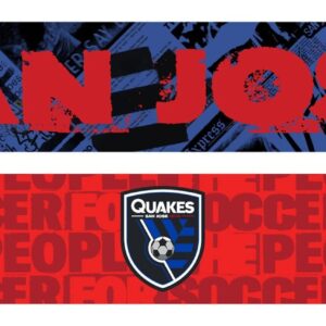 San Jose Earthquakes Jersey Hook Graphic Scarf - Fan Winter Accessory