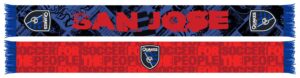 San Jose Earthquakes Jersey Hook Graphic Scarf - Fan Winter Accessory
