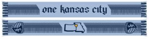 Sporting Kansas City Jersey Hook Graphic Scarf - Fan Winter Accessory