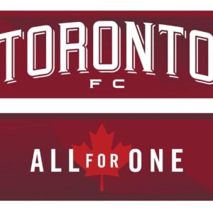 Toronto FC Jersey Hook Graphic Scarf - Soccer Fan Winter Accessory