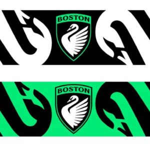 NWSL Boston Legacy Swans Graphic Scarf - Fan Winter Accessory