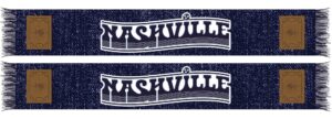 Nashville SC 3rd Kit Jersey Hook Graphic Scarf - Soccer Fan Winter Accessory