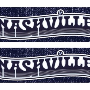 Nashville SC 3rd Kit Jersey Hook Graphic Scarf - Soccer Fan Winter Accessory