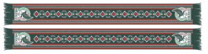 Mexican Football Federation Aztec Graphic Scarf - Soccer Fan Winter Accessory