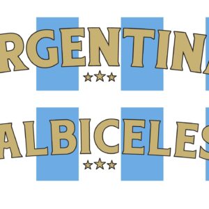 Argentina Country Graphic Scarf - Soccer Fan Winter Accessory