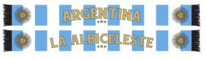 Argentina Country Graphic Scarf - Soccer Fan Winter Accessory