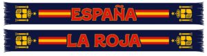 Spain Country Graphic Scarf - Soccer Fan Winter Accessory