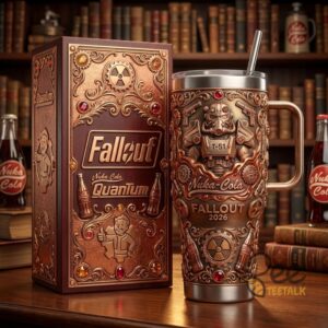 Unisex 2026 Fallout Nuka Cola Quantum With Handle Graphic Tumbler for Fans