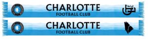 Charlotte FC Jersey Hook Graphic Scarf - Soccer Fan Winter Accessory