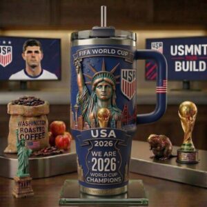 Global Soccer Event 2026 USA National Football Team Graphic Tumbler for Fans