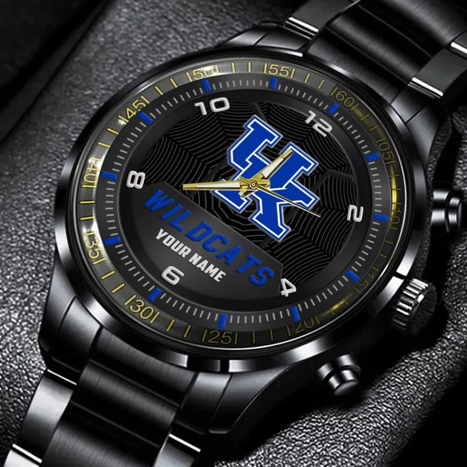 Personalized Kentucky Wildcats Stainless Steel Watch 1 Personalized Kentucky Wildcats Stainless Steel Watch