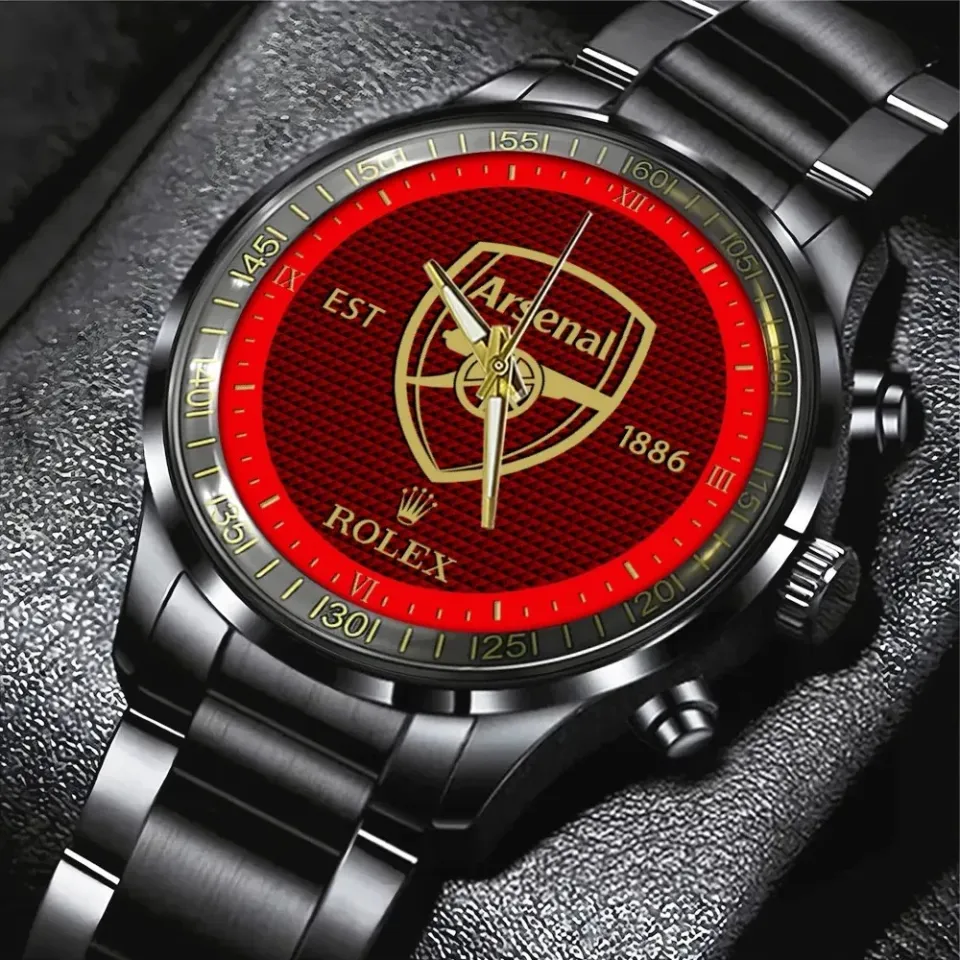 Arsenal X Black Stainless Steel Watch 1 Arsenal X Black Stainless Steel Watch