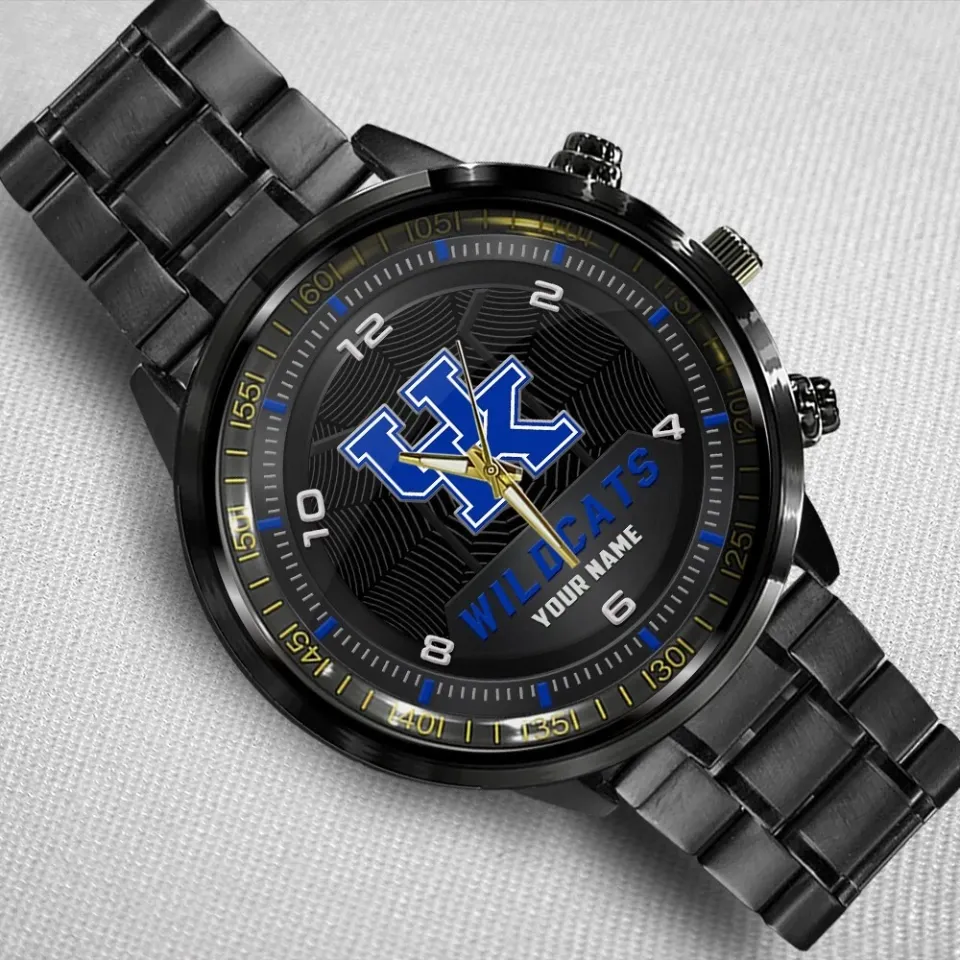 Personalized Kentucky Wildcats Stainless Steel Watch 2 Personalized Kentucky Wildcats Stainless Steel Watch