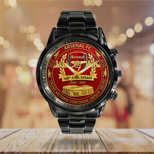 140Th Anniversary Arsenal FC Victoria Concordia Crescit Stainless Steel Watch