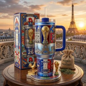 Global Soccer Event 2026 France National Football Team Graphic Tumbler for Fans