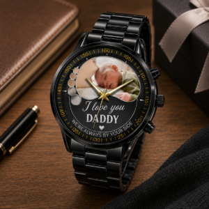 Custom Family Photo Watches - I Love You Daddy