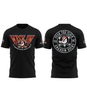 Anaheim Ducks 2026 Playoffs Mask On T-Shirt