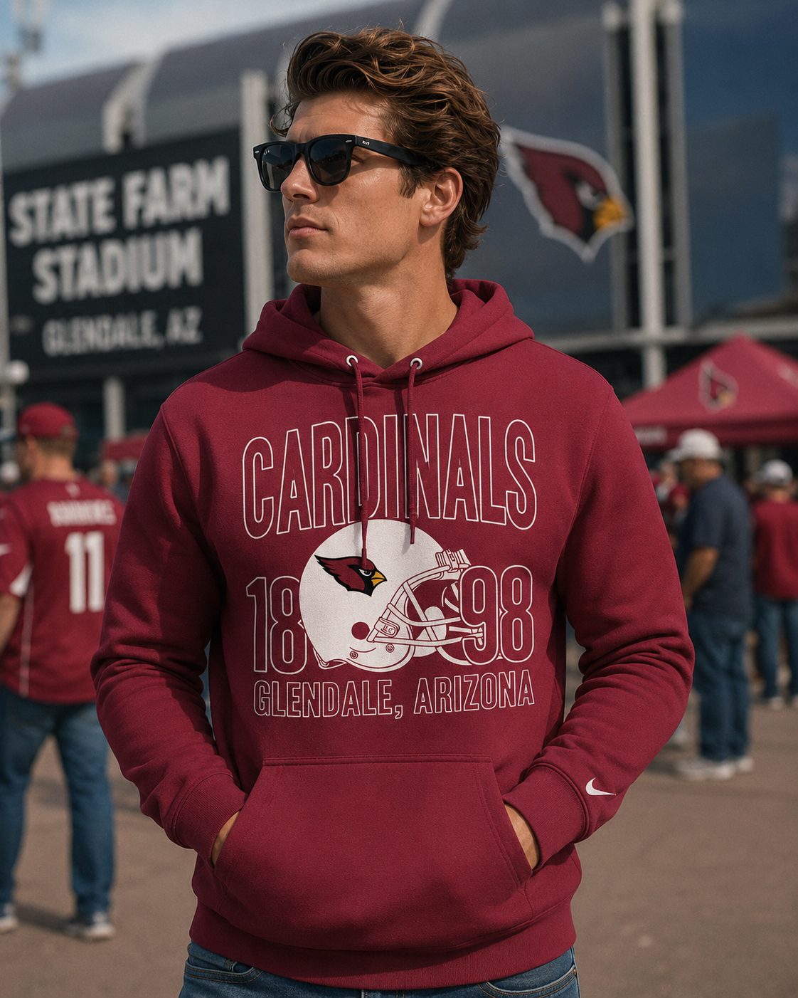 Arizona Cardinals x Ed Sheeran The Loop Tour 2026 Red Shirt 5 Arizona Cardinals x Ed Sheeran The Loop Tour 2026 Red Hoodie