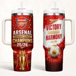 Arsenal Premier League Champions 2026 Tumbler