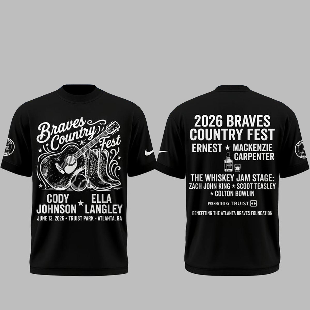 Atlanta Braves 2026 Braves Country Fest Shirt 1 Atlanta Braves 2026 Braves Country Fest T-Shirt
