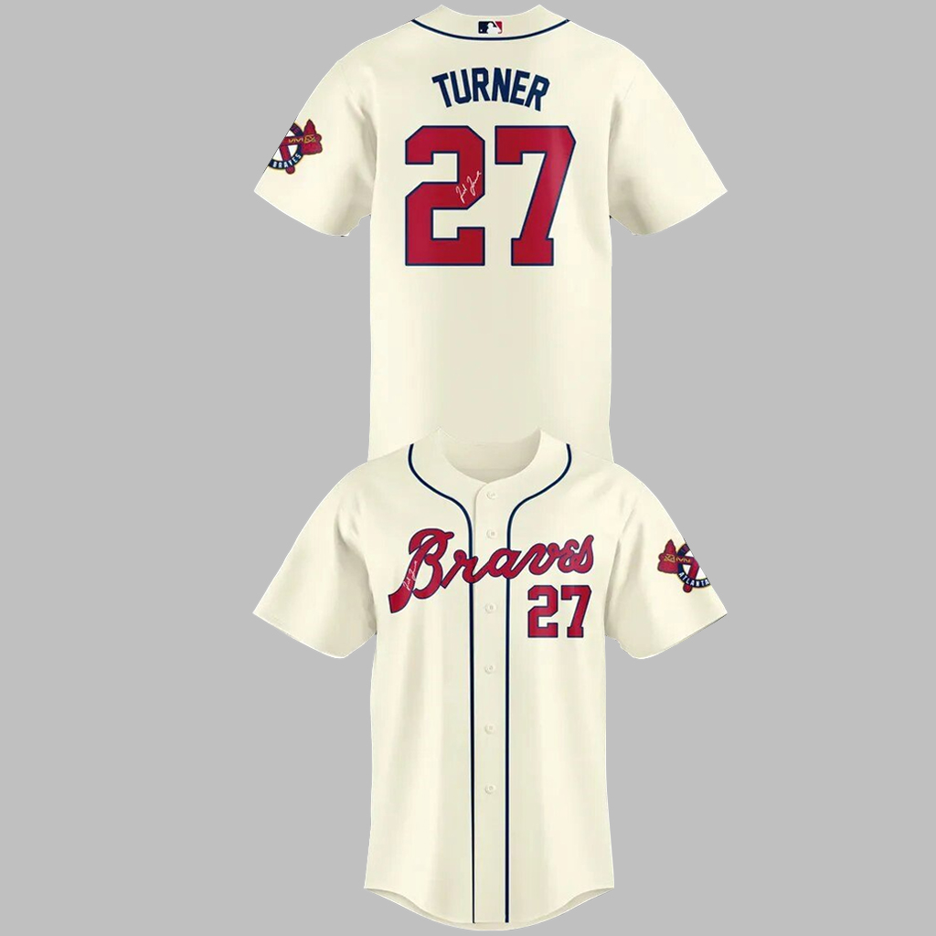 Atlanta Braves Legend Ted Turner Baseball Jersey 1 Atlanta Braves Legend Ted Turner Baseball Jersey