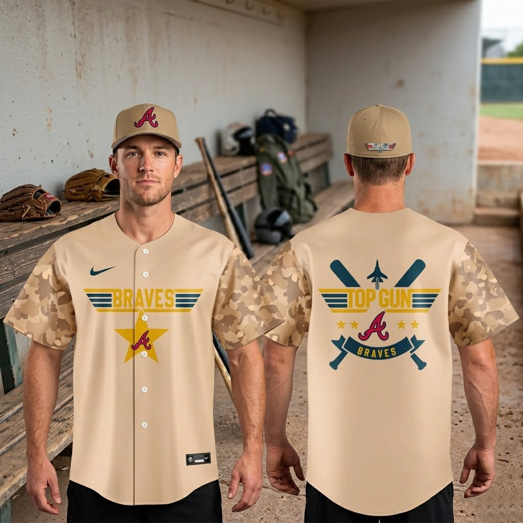 Atlanta Braves Top Gun Night 2026 Baseball Jersey 2 Atlanta Braves Top Gun Night 2026 Baseball Jersey