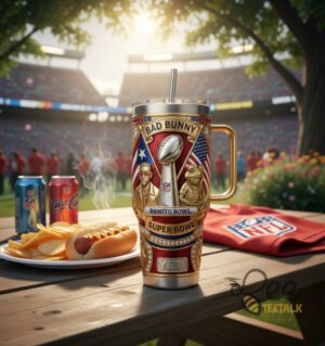 Bad Bunny Super Bowl Lx Benito Bowl Graphic Tumbler for Fans