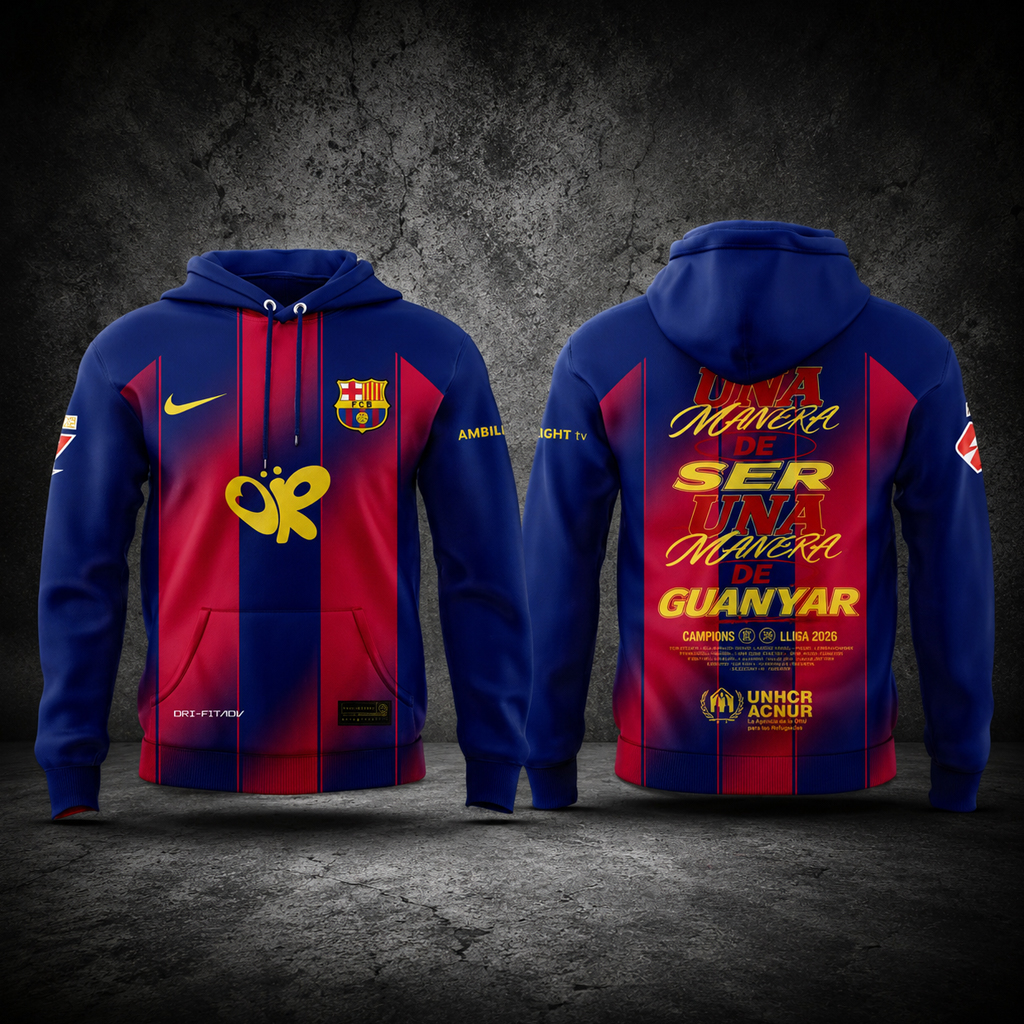 Barcelona Football Club 29 Time La Liga Champions Hoodie 2 Barcelona Football Club 29 Time La Liga Champions Hoodie