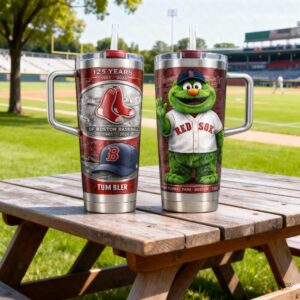 Unisex Boston Red Sox 125Th Anniversary Graphic Tumbler for Fans