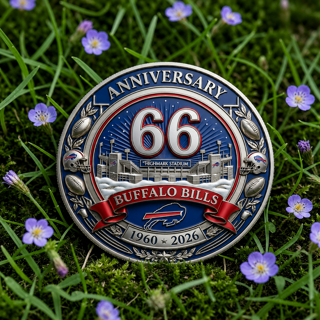 Buffalo Bills 66th Anniversary Highmark Stadium 1960-2026 Collectible Coin 2 Buffalo Bills 66th Anniversary Highmark Stadium 1960-2026 Collectible Coin