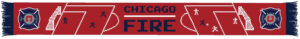 Chicago Fire 8 Bit Graphic Scarf for Soccer Fans