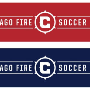 Chicago Fire Bar Graphic Scarf for Soccer Fans