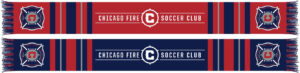 Chicago Fire Bar Graphic Scarf for Soccer Fans