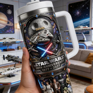 Celebrate 50 Years Of Star Wars Graphic Tumbler for Movie Fans