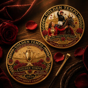Cherie Devaux And Golden Tempo First Female Trainer Winner 152nd Derby Champion Commemorative Coin