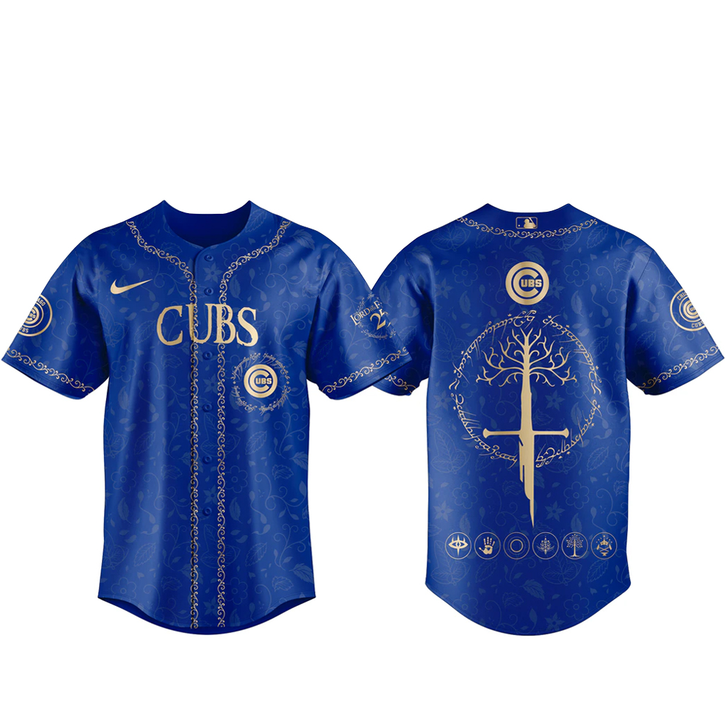 Chicago Cubs The Lord of The Rings 2026 Night Blue Baseball Jersey 1 Chicago Cubs The Lord of The Rings 2026 Night Blue Baseball Jersey