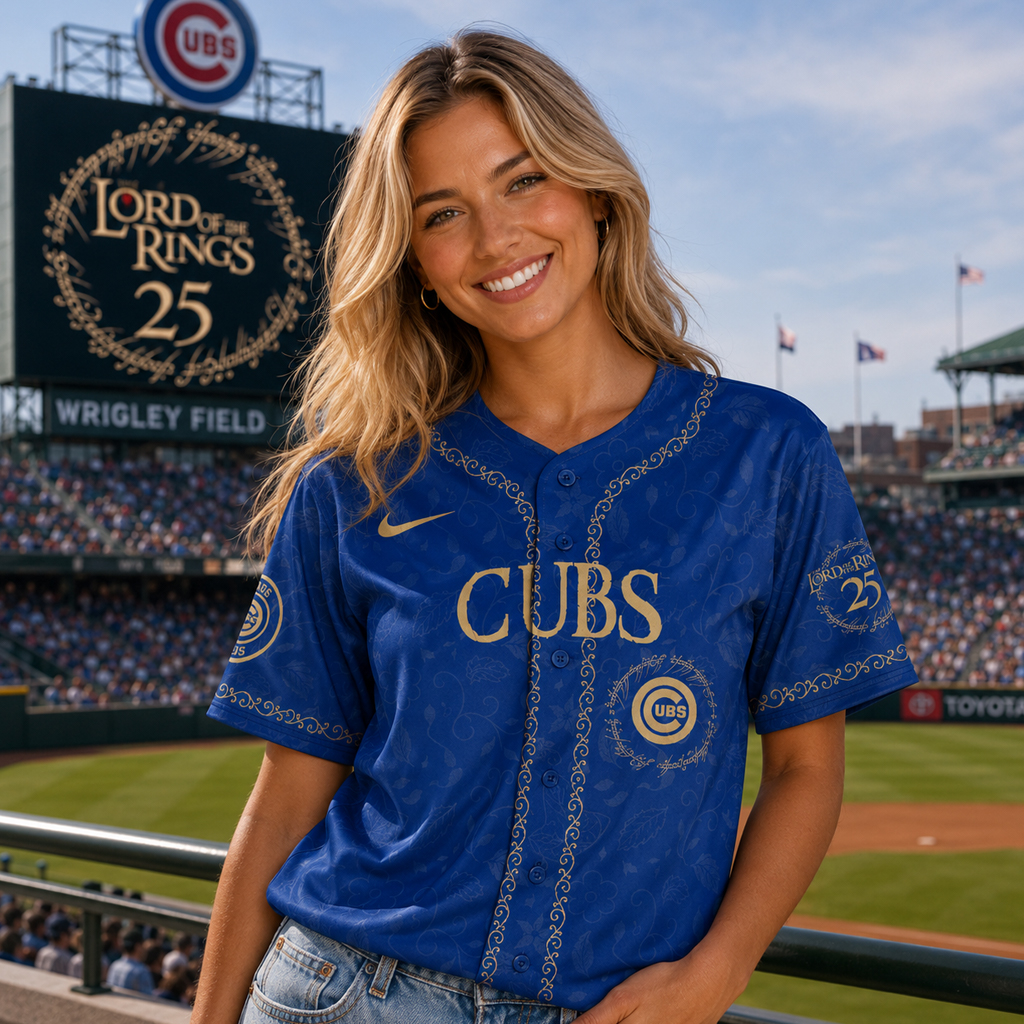 Chicago Cubs The Lord of The Rings 2026 Night Blue Baseball Jersey 3 Chicago Cubs The Lord of The Rings 2026 Night Blue Baseball Jersey