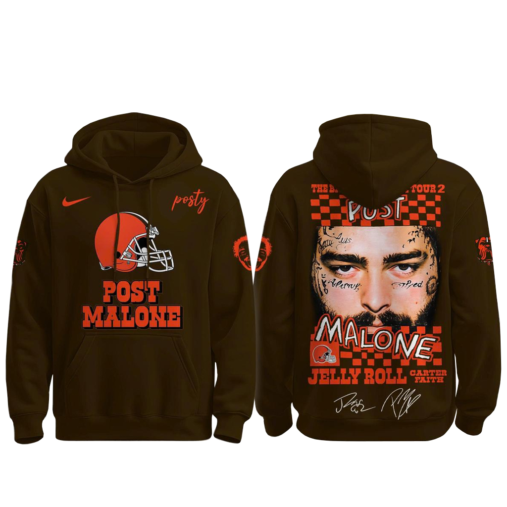 Cleveland Browns x Post Malone Jelly Roll The Big Ass Stadium Tour 2026 Shirt 3 Cleveland Browns x Post Malone Jelly Roll The Big Ass Stadium Tour 2026 Shirt