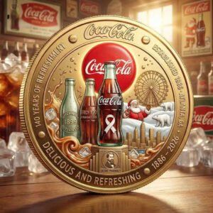 Cocacola Delicious And Refreshing Established 1886 Coin