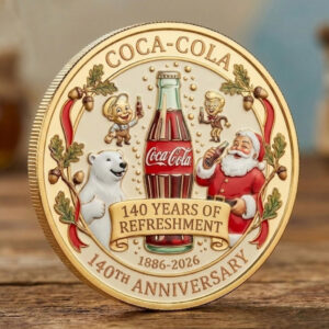 Cocacola Drinking 140Th Anniversary Challenge Coin