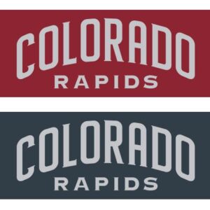 Colorado Rapids Two Tone Graphic Scarf - Soccer Fan Winter Accessory