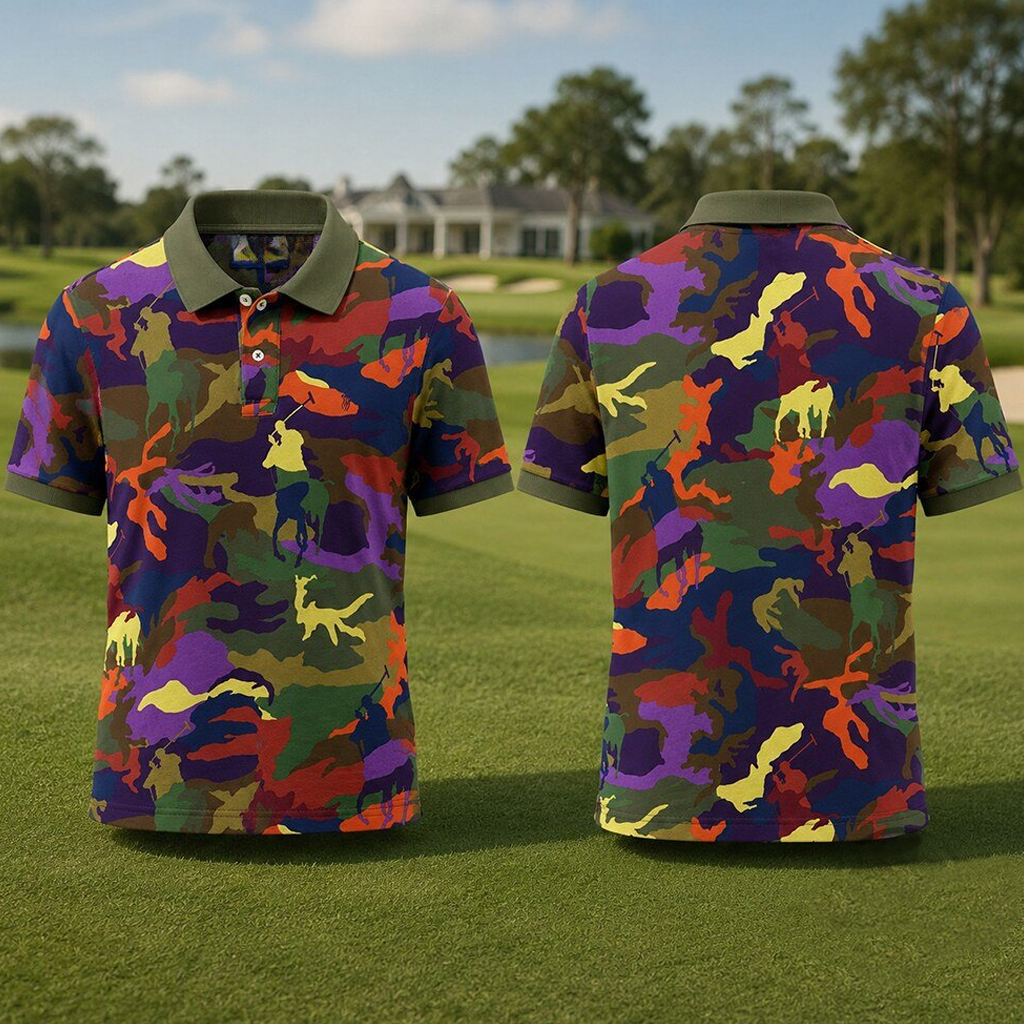 Colorful Camo 2026 Polo Shirt 2 Colorful Camo 2026 Polo Shirt