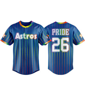 Custom Name And Number Houston Astros Pride Night 2026 The Champs Baseball Jersey for Baseball Fans