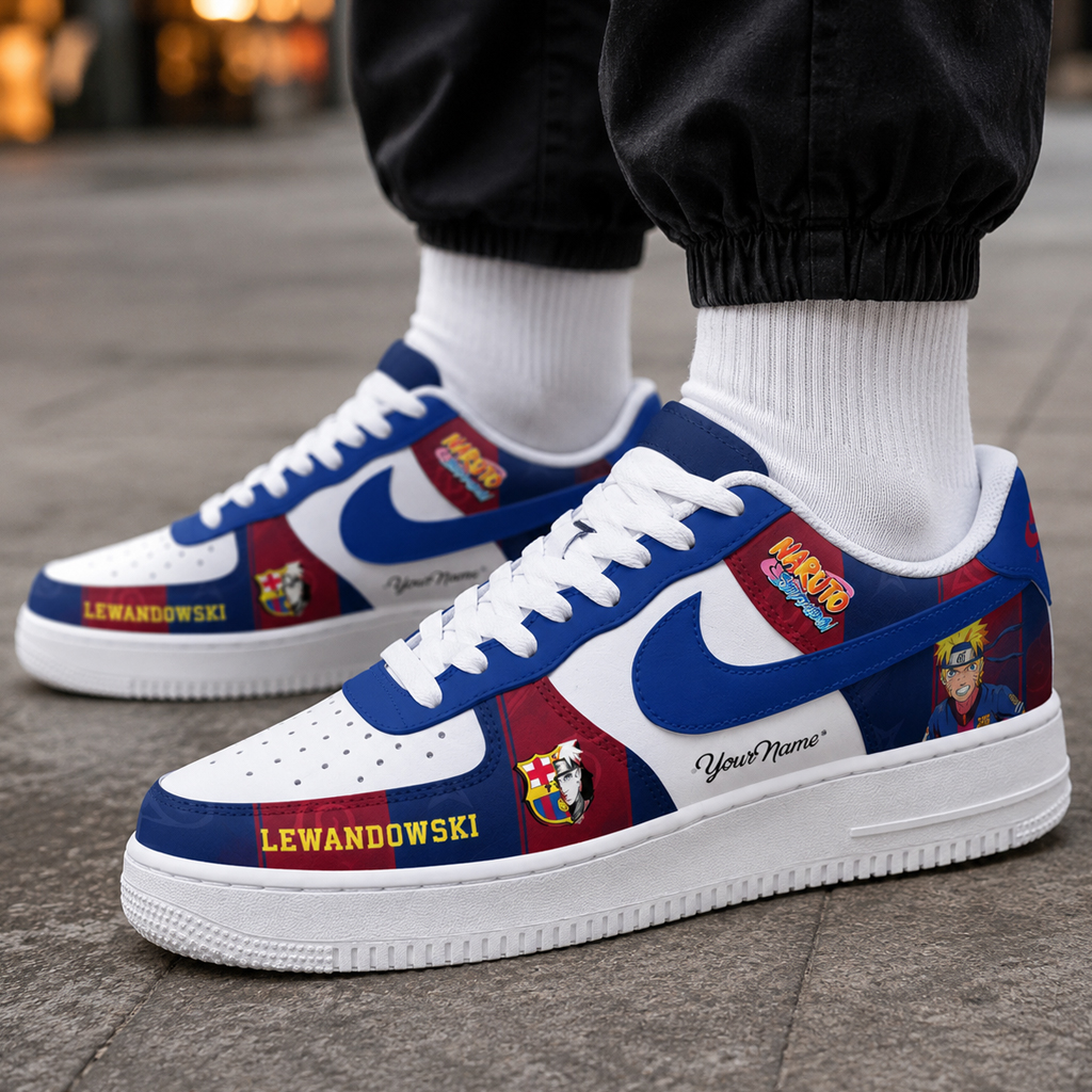 Custom Name Barcelona Lewandowski x Naruto Shippuden 2026 Air Force 1 Sohes Sneakers 3 Custom Name Barcelona Lewandowski x Naruto Shippuden 2026 Air Force 1 Sohes Sneakers