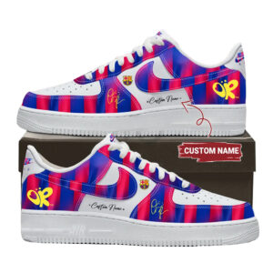 Custom Name FC Barcelona x Olivia Rodrigo 2026 Air Force 1 Shoes Sneakers